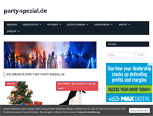 Tablet Screenshot of party-spezial.de